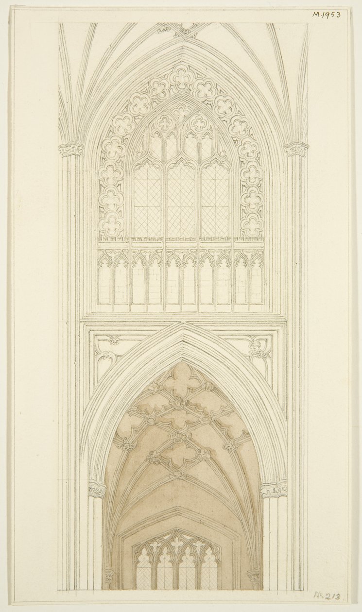Lado este del transepto sur de St Mary Redcliffe de English School