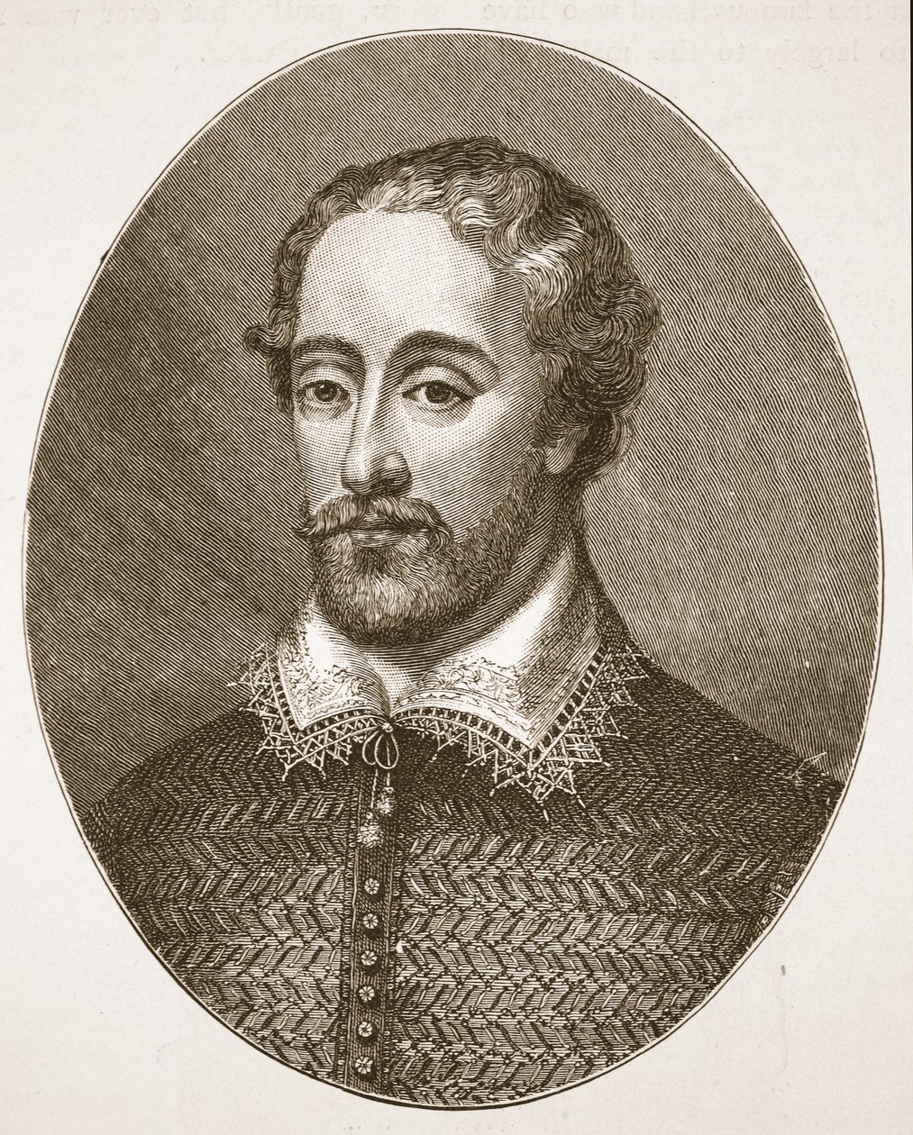 Edmund Spenser, de un grabado de G. Vertue, ilustración de The Church of England: A History for the People por H.D.M. Spence-Jones de English School