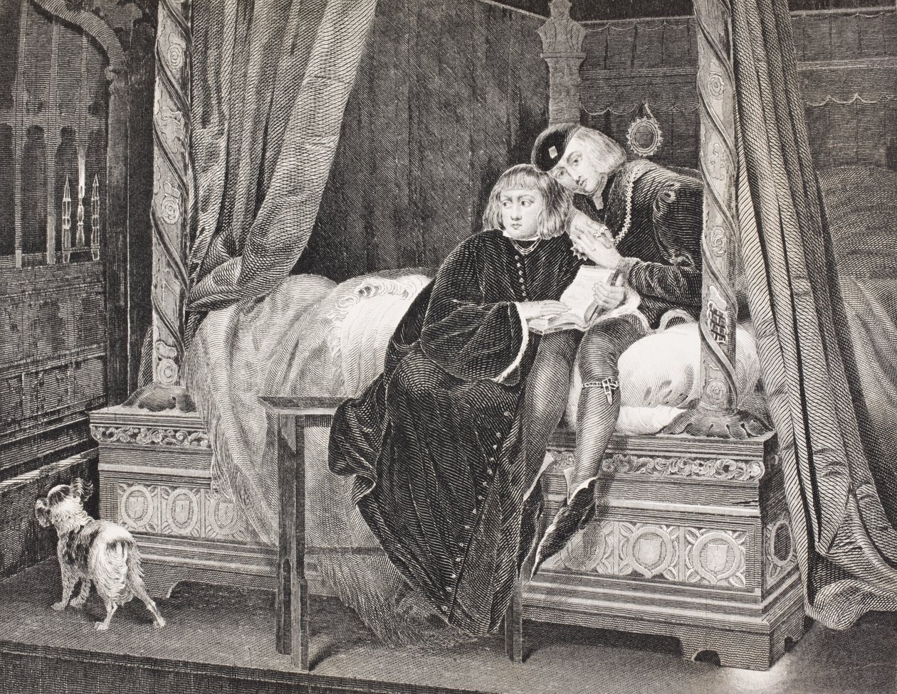 Eduardo V y Ricardo, Duque de York en la Torre, de 