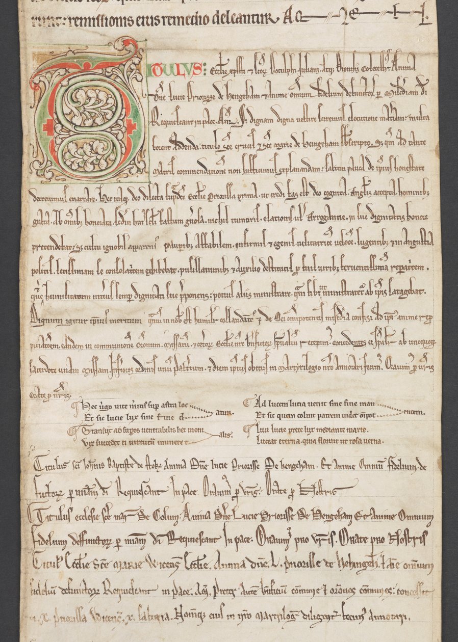 Egerton MS 2849, Membrana III, c.1225-30 (vitela) de English School