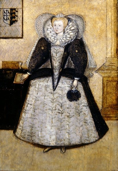 Retrato Isabelino de una Joven Casada Sra. Golbourne, de soltera Fleetwood de English School