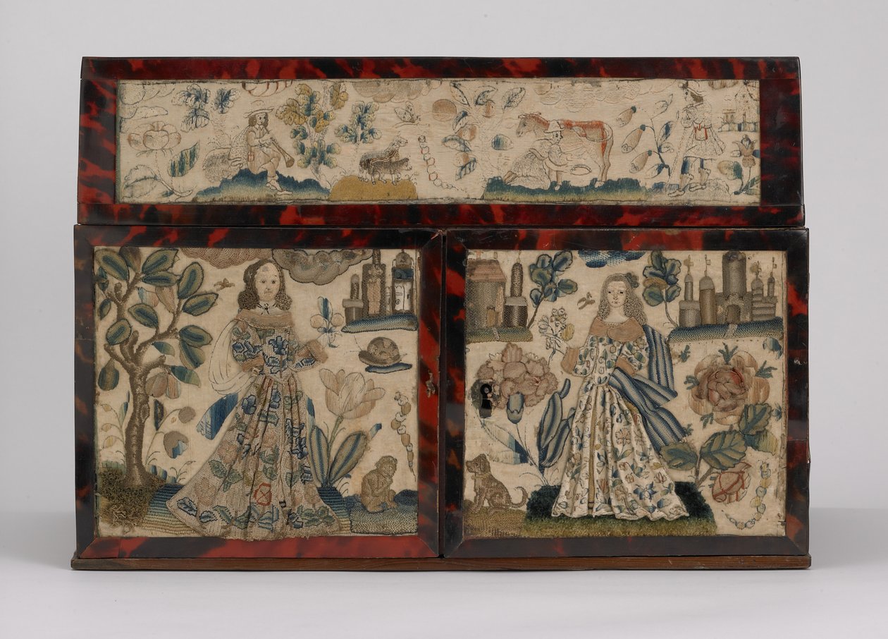 Cofre bordado, c.1660 de English School