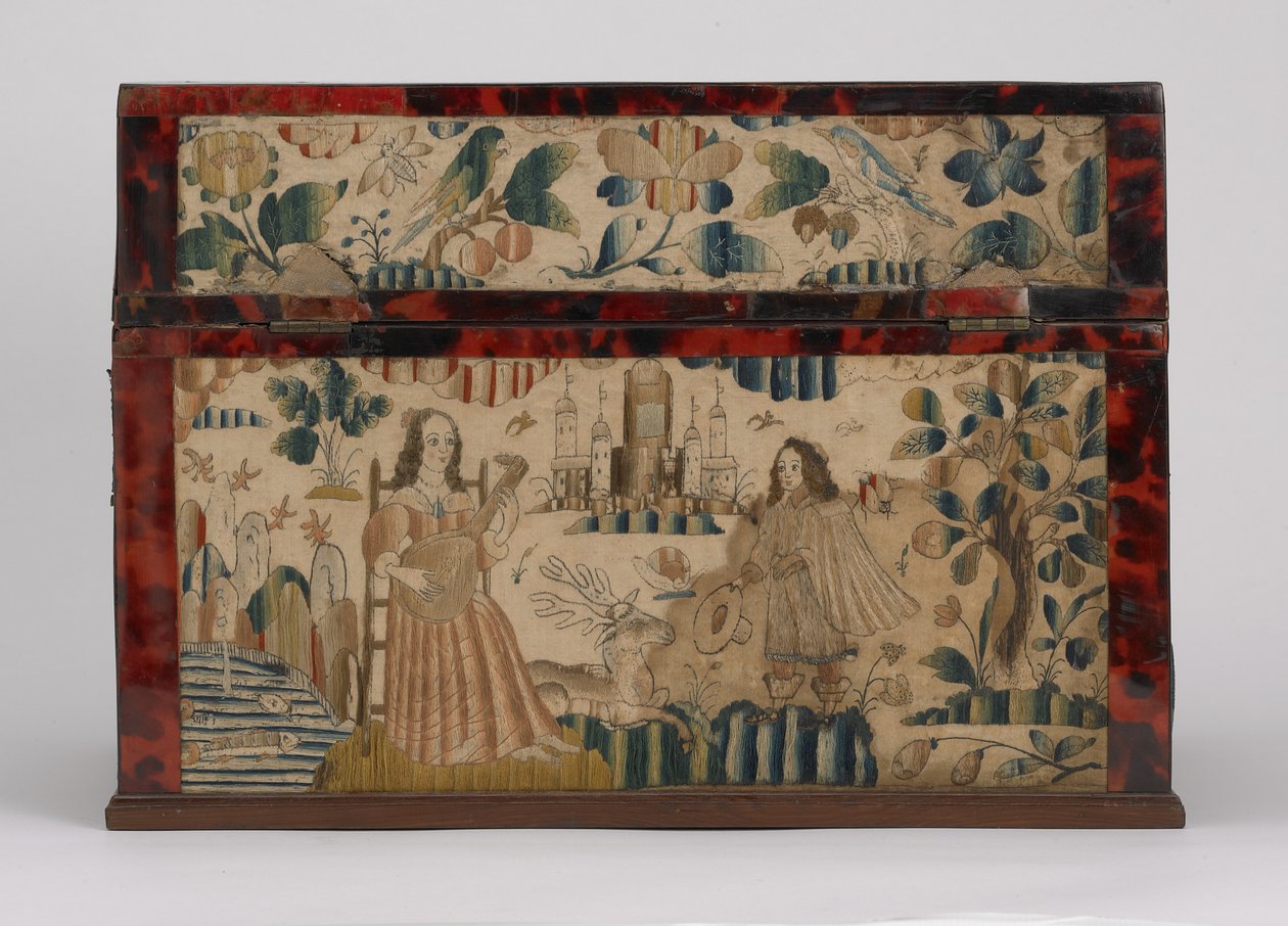 Cofre bordado, c.1660 de English School