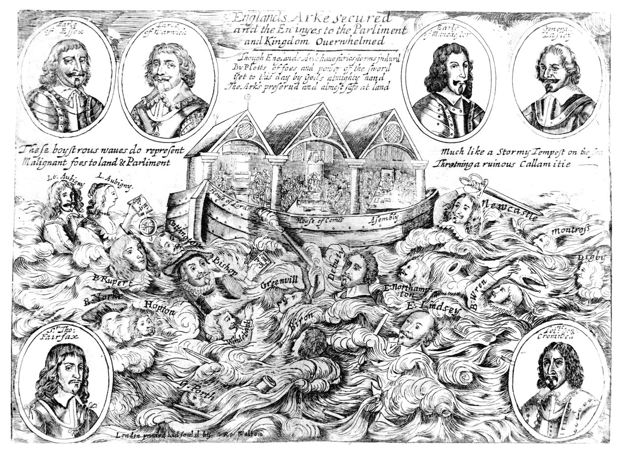 El arca de Inglaterra asegurada y los enemigos del parlamento y el reino abrumados, 1645-46 de English School