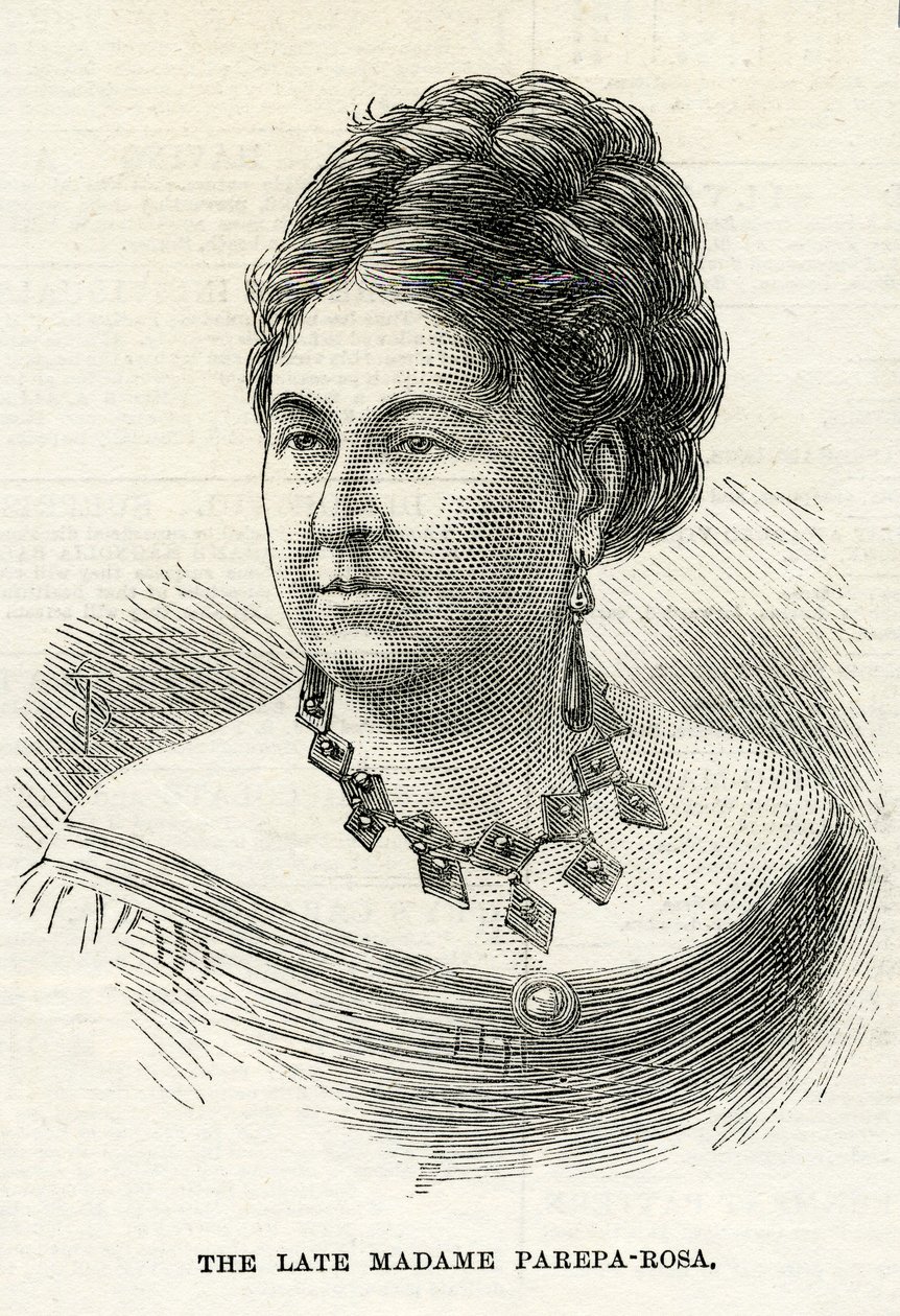 Euphrosyne Parepa-Rosa, Ilustración para The Graphic, 7 de febrero de 1874 de English School