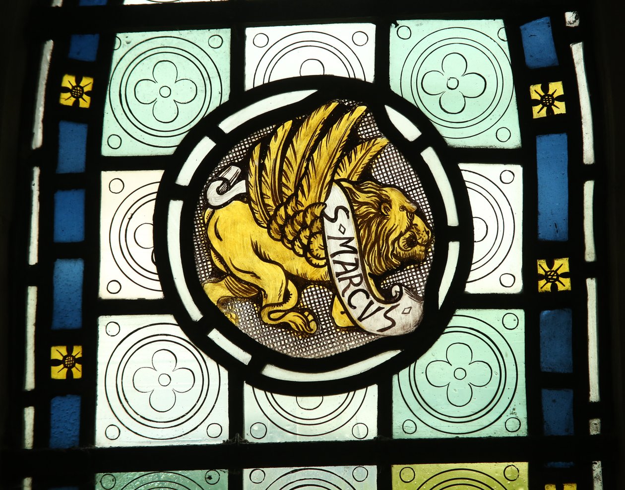 Emblema del evangelista: San Marcos de English School