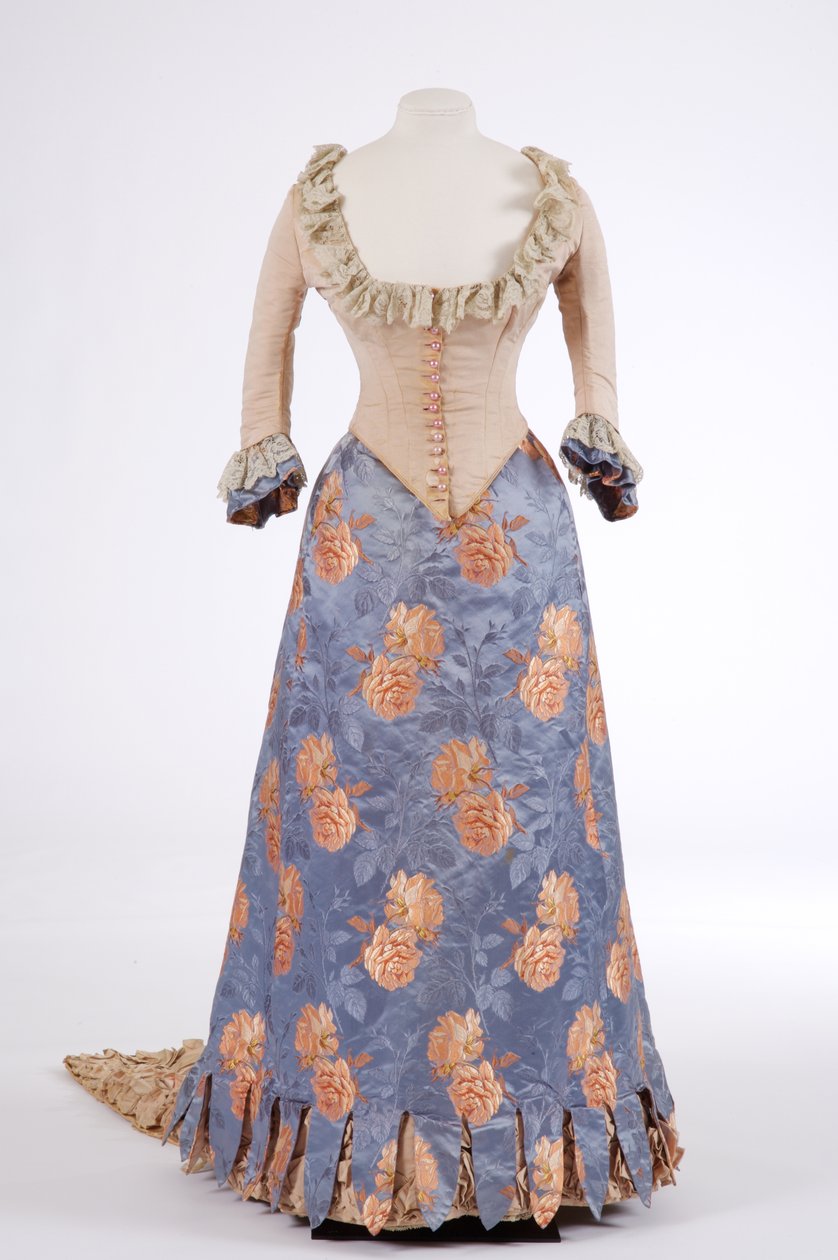 Vestido de noche, 1880s de English School