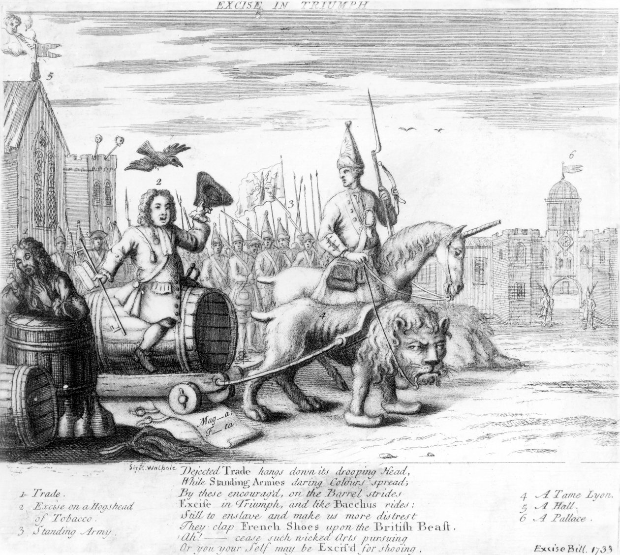 Excise en Triunfo, 1733 de English School