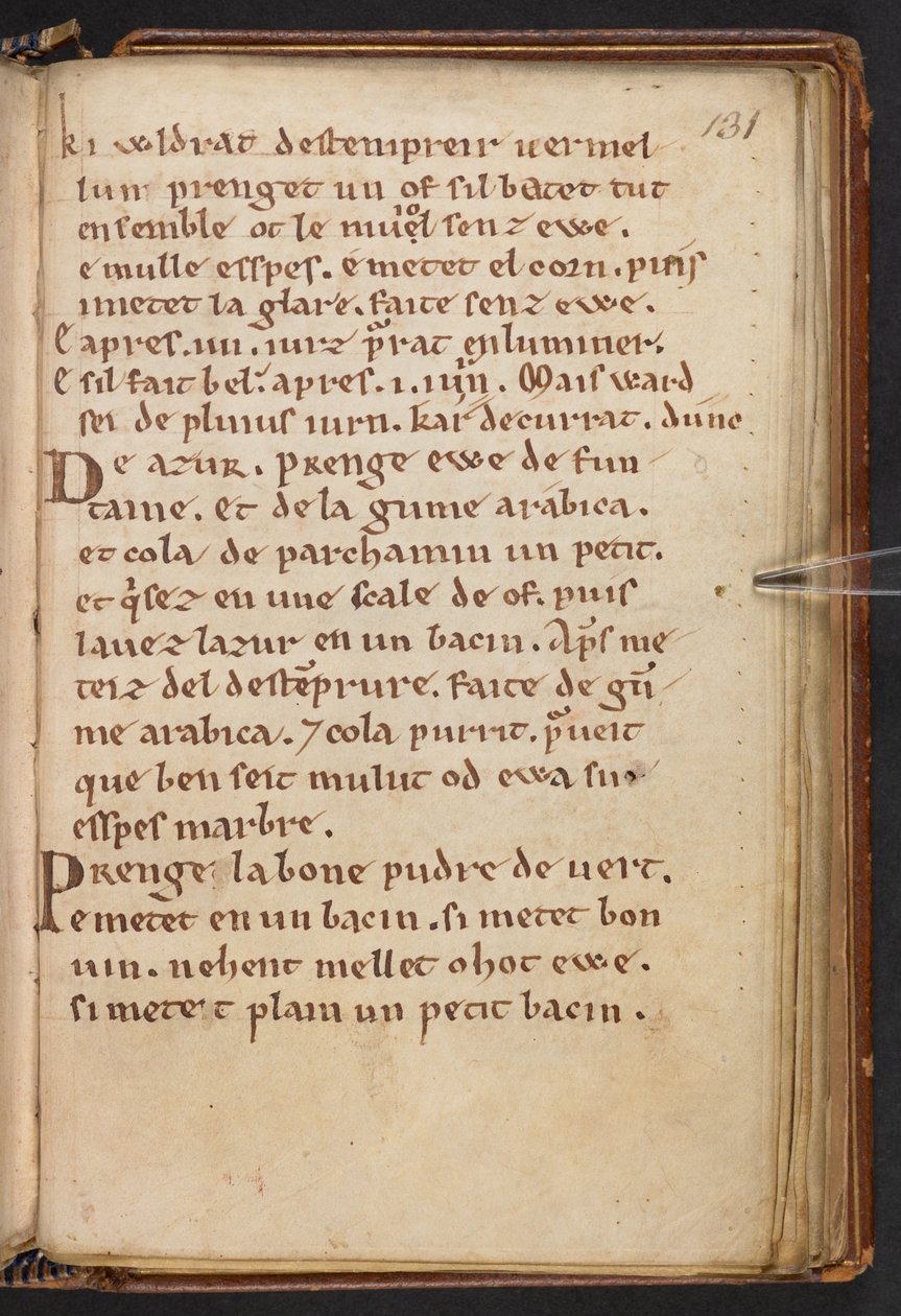 Extractos de la Historia Anglorum de Enrique de Huntingdon, Cotton MS Titus D XXIV, f.131r (vitela) de English School