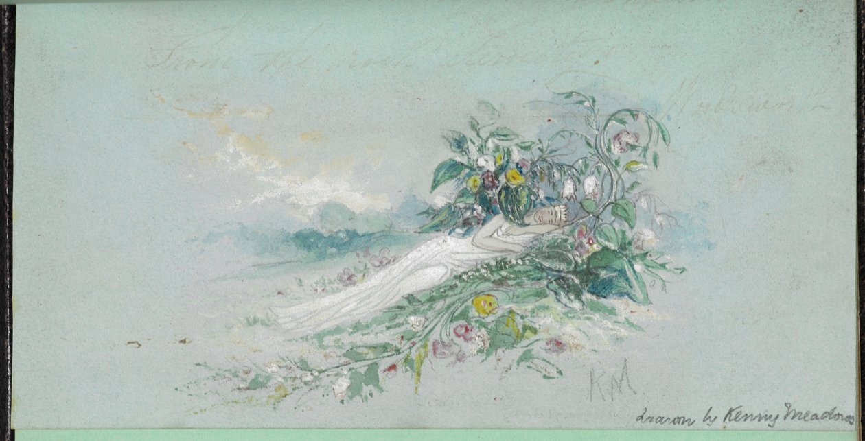 F.7: Una mujer entre flores, de un 