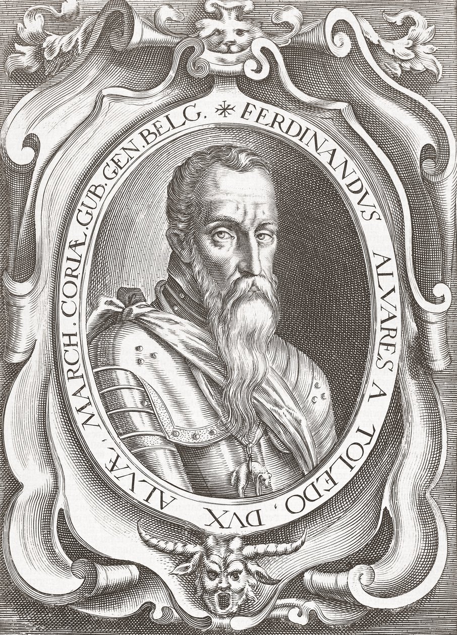 Fernando Álvarez de Toledo y Pimentel, 3rd Duke of Alba (engraving) de English School