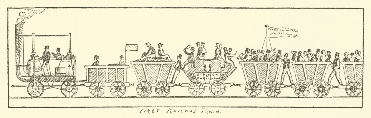 Primer tren (grabado) de English School