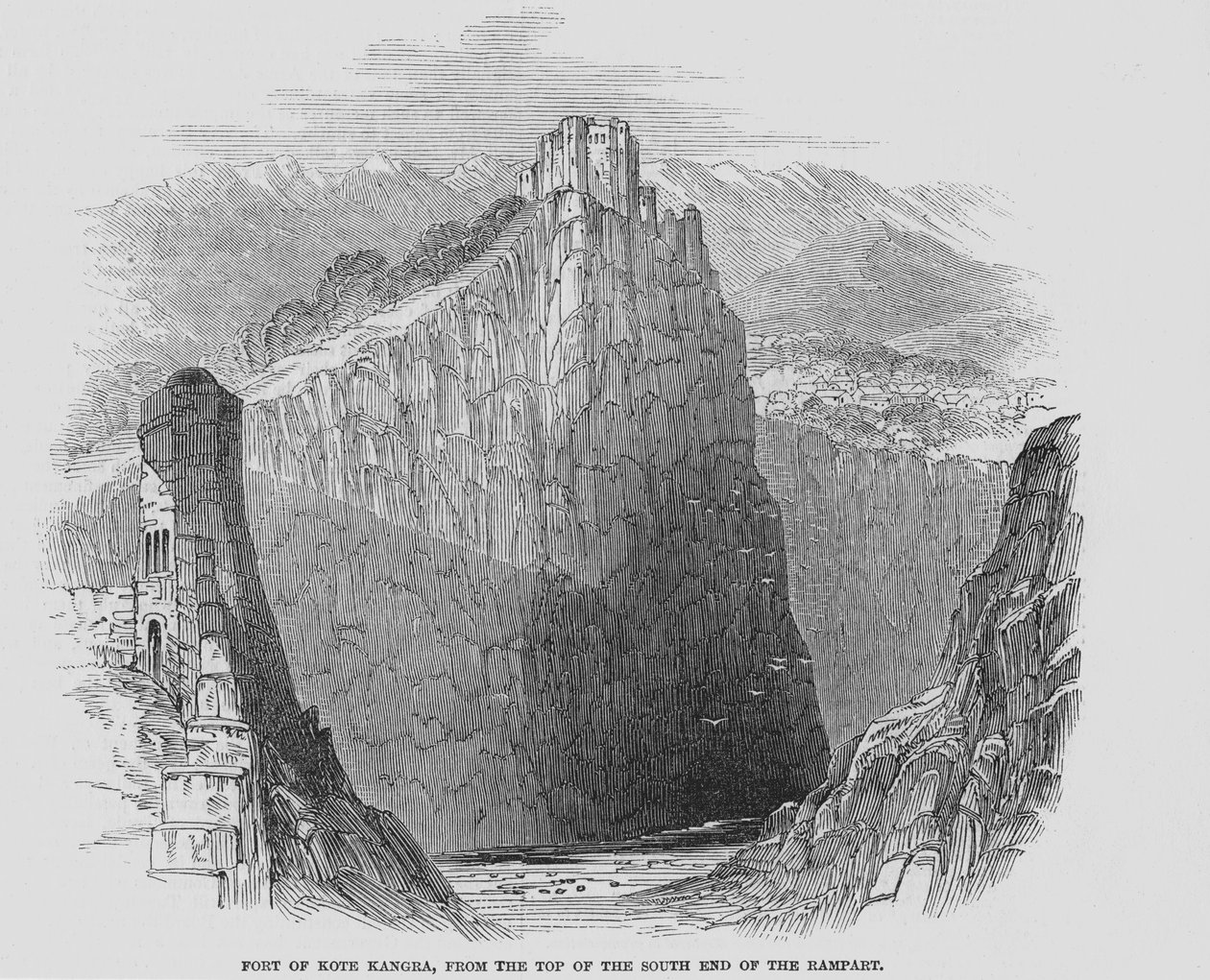 Fuerte de Kote Kangra de English School