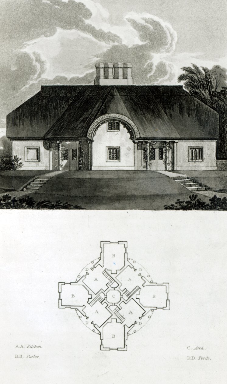Cuatro Cabañas, 1818 de English School
