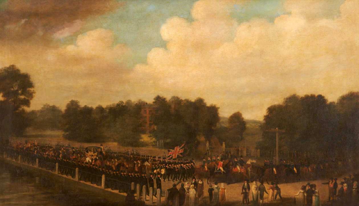 Francis Dukinfield Astley en Procesión como Alto Sheriff, c.1806-7 de English School