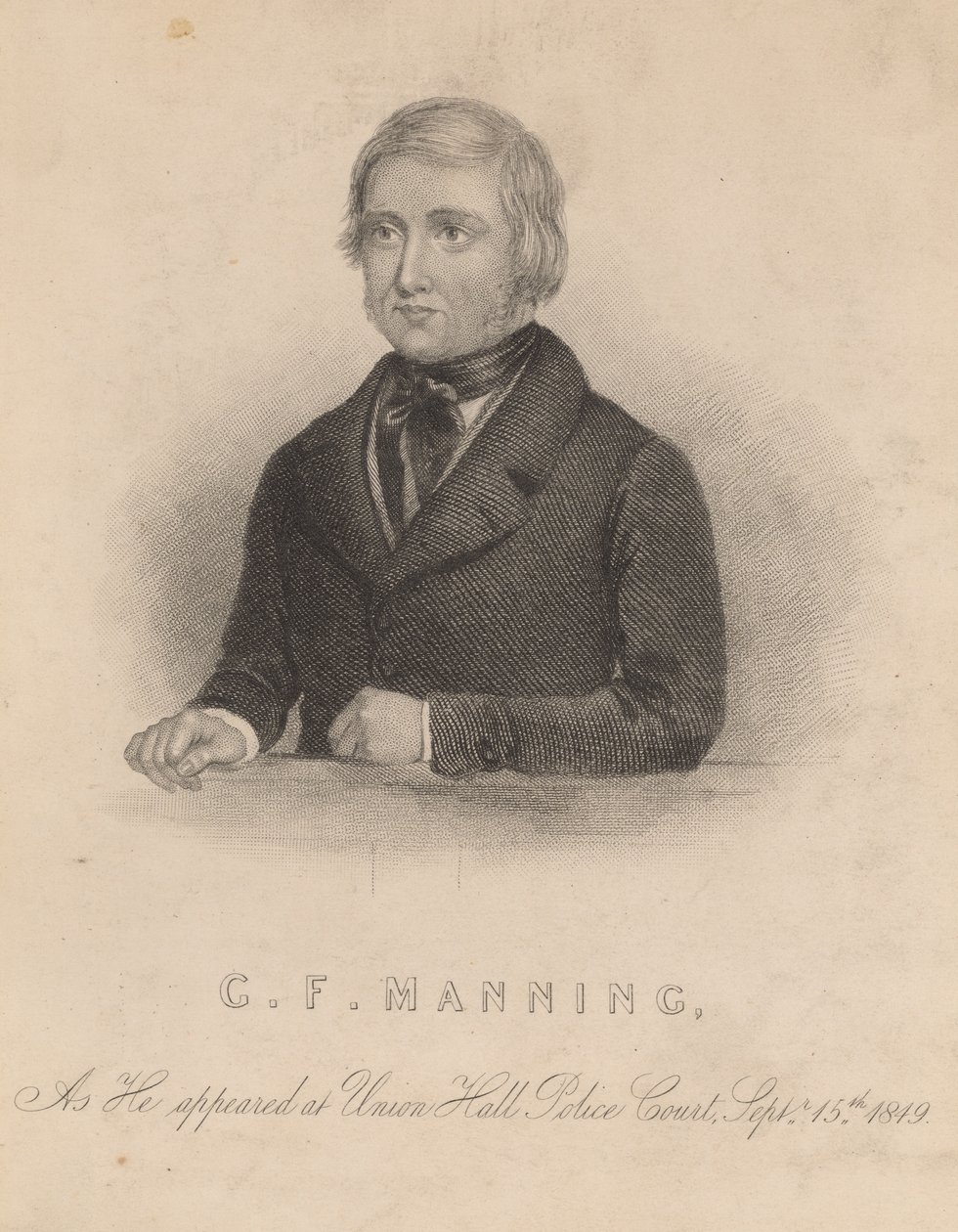Frederick George Manning, que, con su esposa Marie Manning, asesinó a Patrick O
