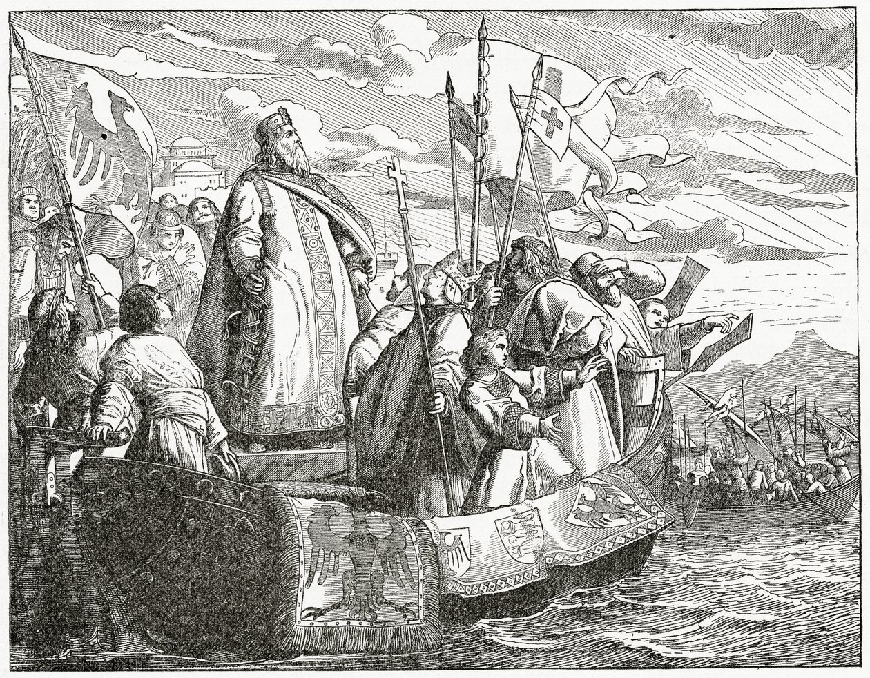Friedrich cruzando a Asia Menor de English School