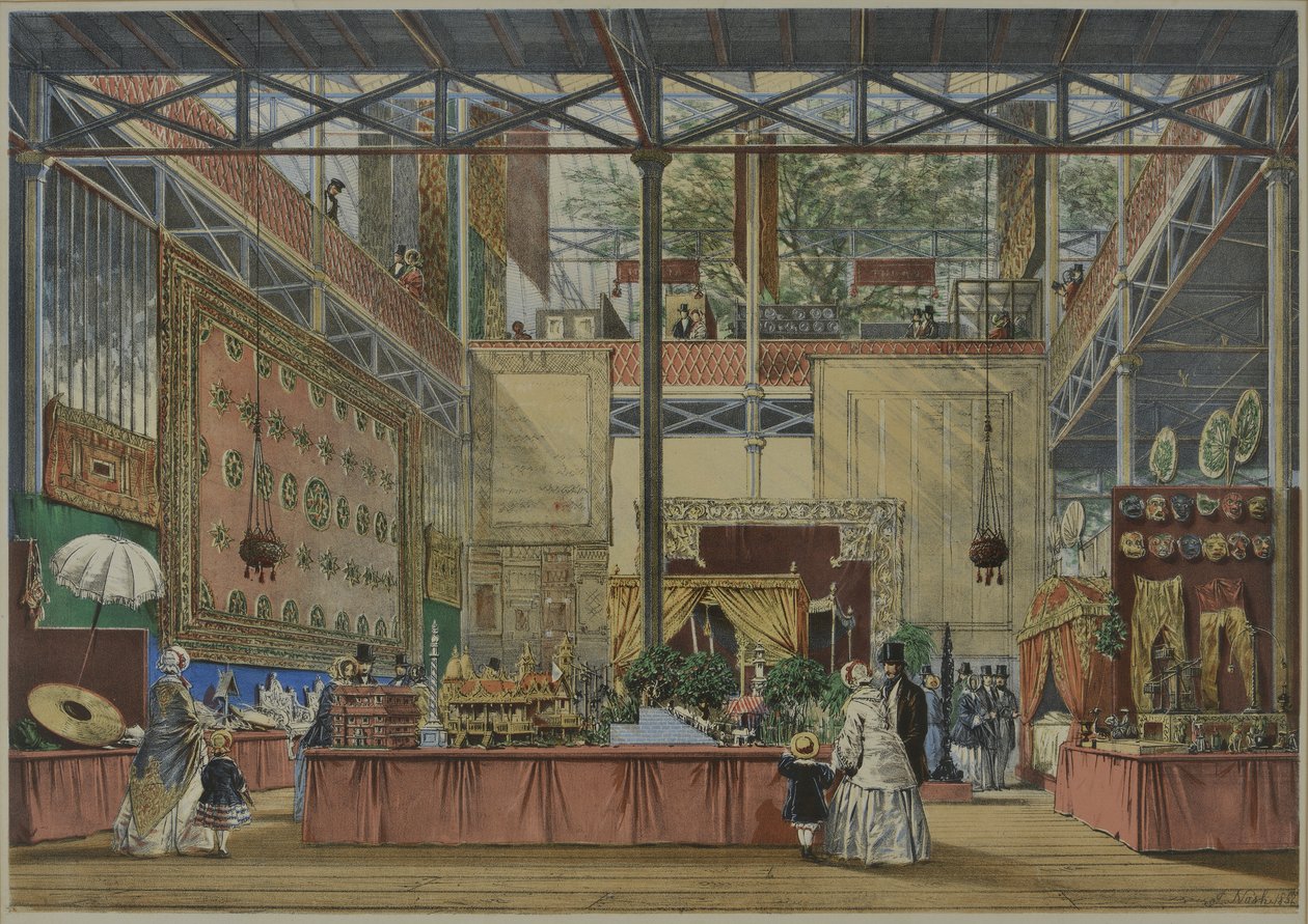 De "Imágenes comprensivas de Dickinson de la Gran Exposición de 1851", publicado en 1854 India No. 5, 1854 de English School