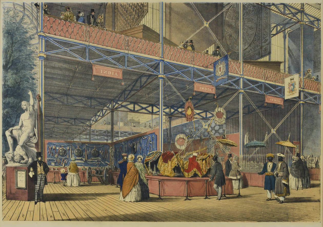 De "Imágenes Comprensivas de la Gran Exposición de 1851" de Dickinson, publicado en 1854 India No. 2, 1854 de English School