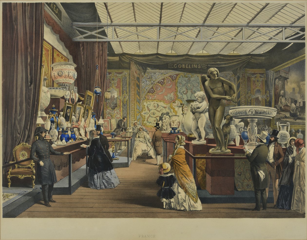 De "Imágenes Comprensivas de la Gran Exposición de 1851" de Dickinson, publicado en 1854 Francia, 1854 de English School