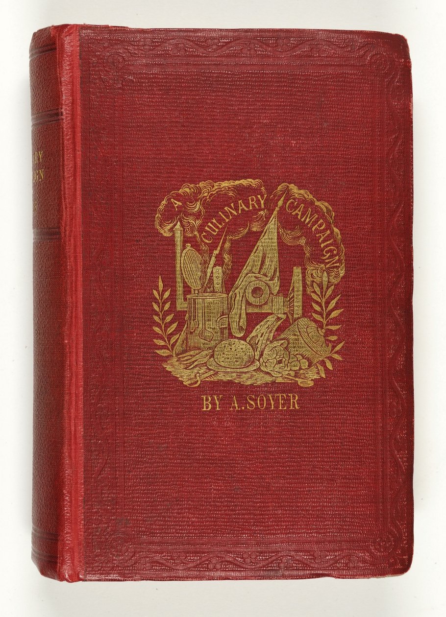 Portada de la Campaña Culinaria de Soyer, publicada por G.Routeledge & Co., Londres, 1857 de English School