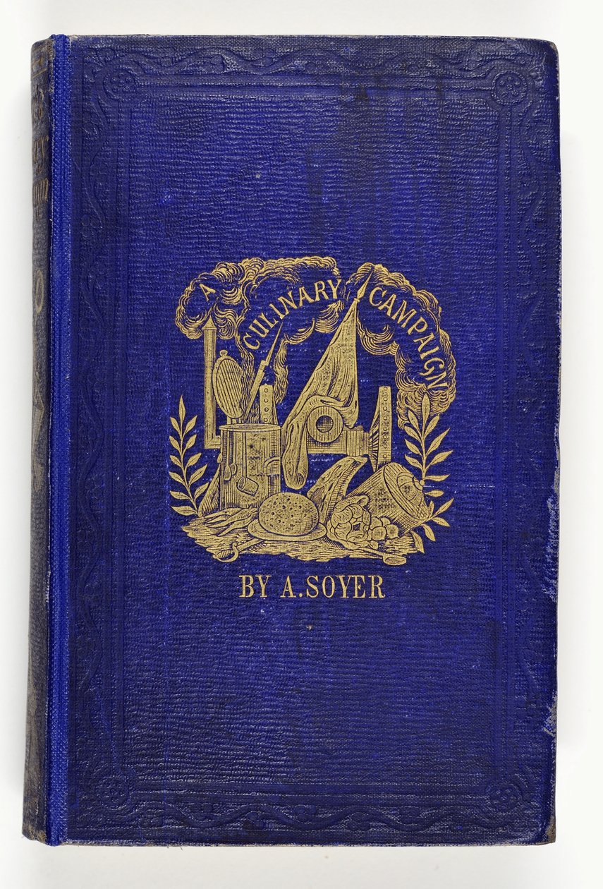 Portada de la Campaña Culinaria de Soyer, publicada por G.Routeledge & Co., Londres, 1857 de English School