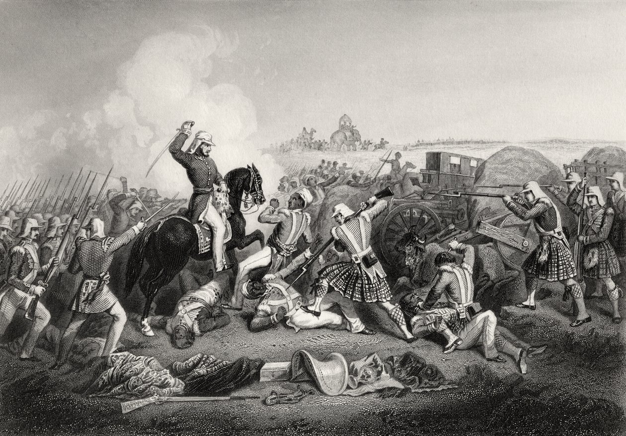 Ataque del General Havelock a Nana Sahib en Futtypore en 1857, de 