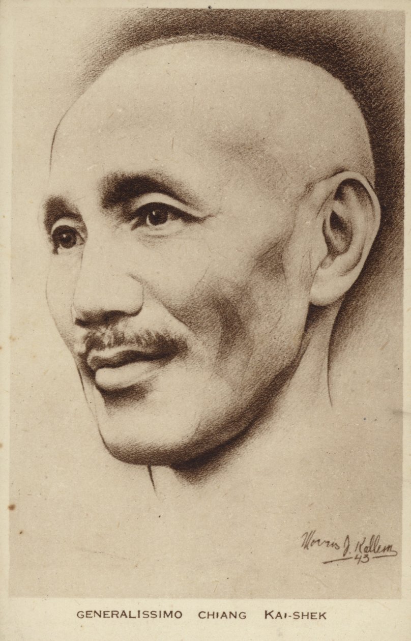 Generalísimo Chiang Kai-shek (litografía) de English School