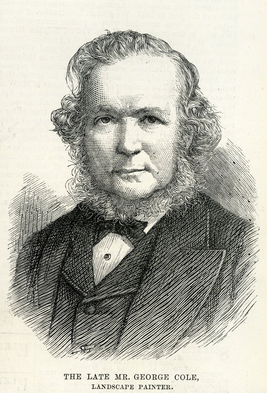 George Cole (1810-1883) de The Illustrated London News 29 de septiembre de 1883 de English School