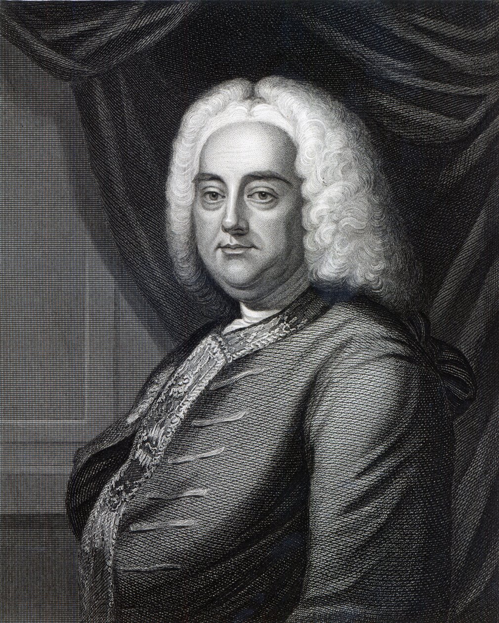 George Frederic Handel, grabado por Thomson de English School