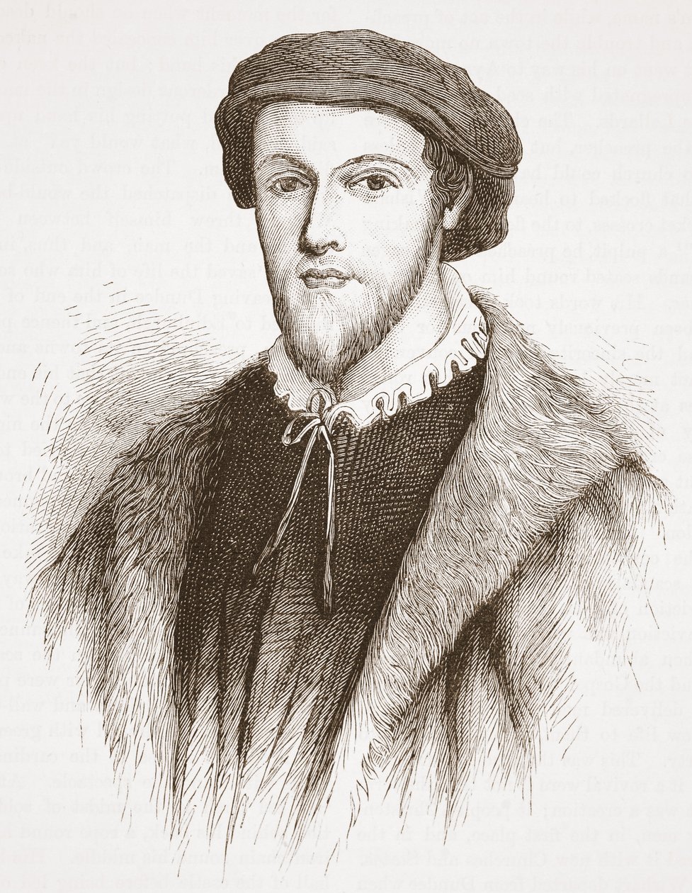 George Wishart, de una impresión en posesión de David Laing, ilustración de La Historia del Protestantismo de James Aitken Wylie, pub. 1878 de English School