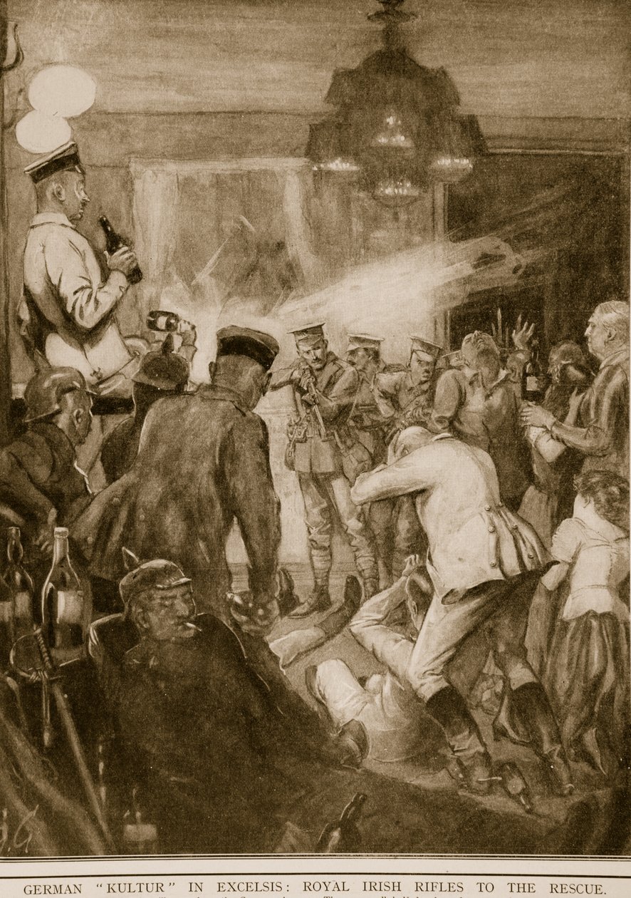 Cultura alemana en excelsis: los Royal Irish Rifles al rescate, 1914-19 de English School