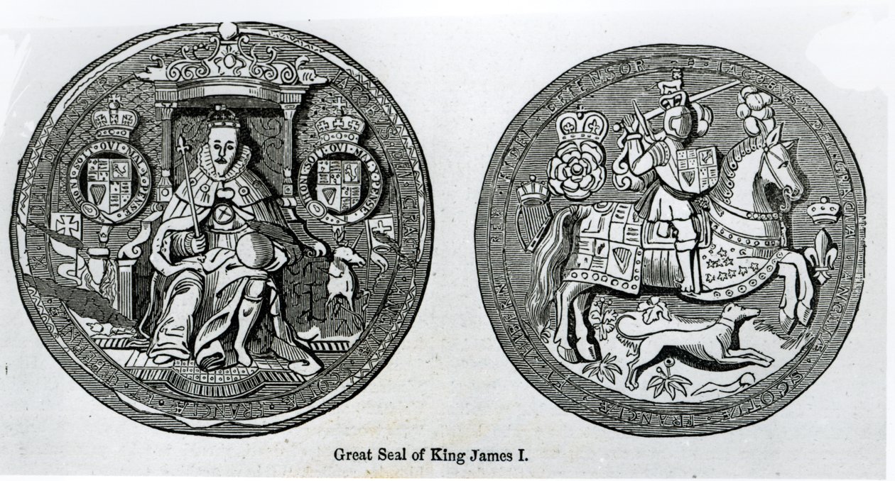 Gran Sello de James I (1566-1625) de English School