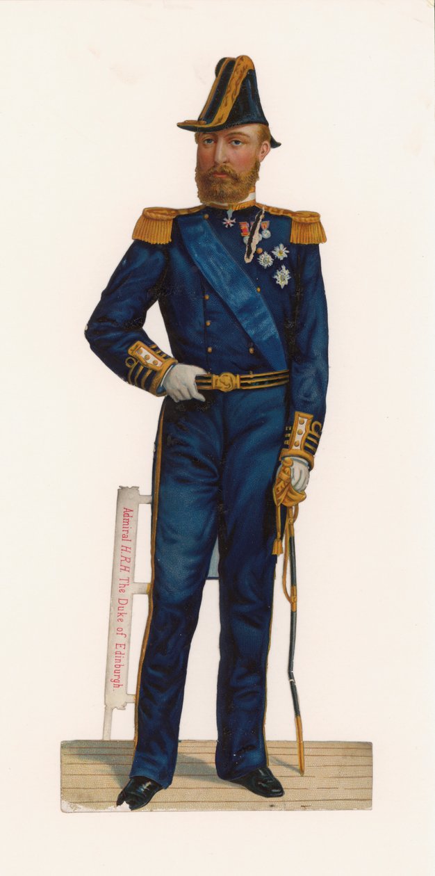 SAR el Almirante Duque de Edimburgo (cromolito) de English School