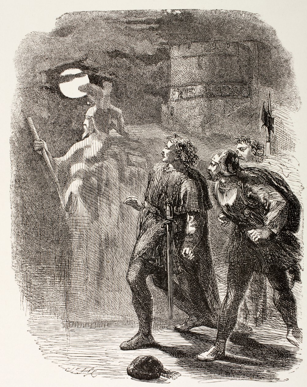 Hamlet, Horacio y Marcelo ven al fantasma, de 