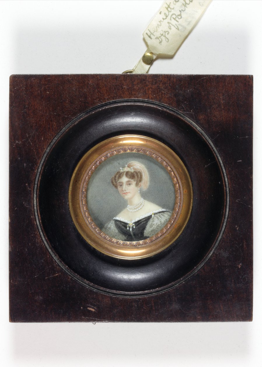 Henrietta Scott, marquesa de Titchfield, luego duquesa de Portland (esmalte) de English School