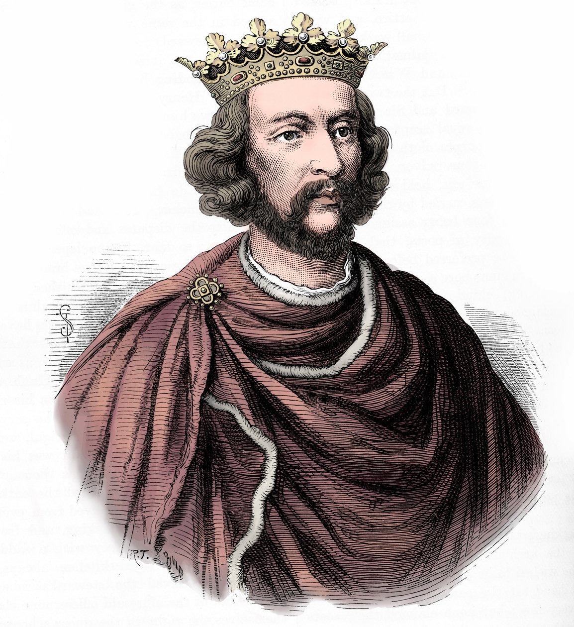 Enrique III de Inglaterra, ilustración de "Cassell