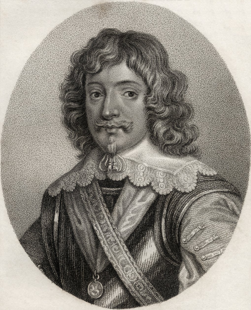 Henry Rich, grabado por Geremia, ilustración de 