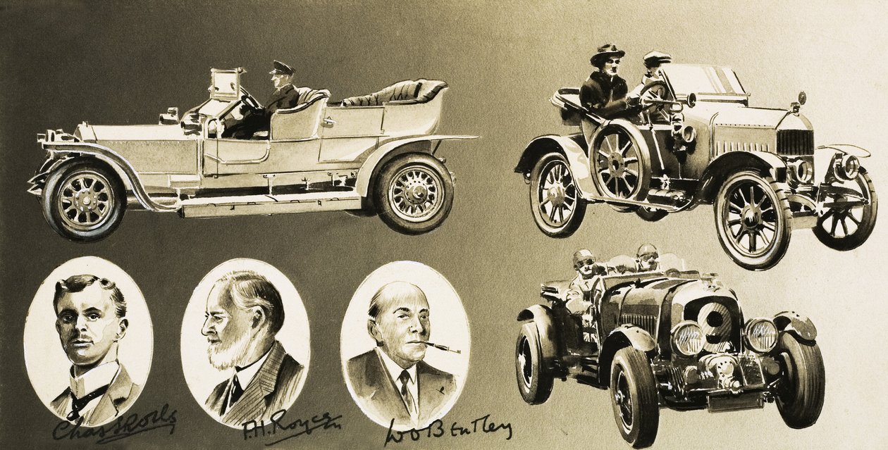 Henry Royce, Charles Rolls, W. O. Bentley: tres pioneros del automóvil de English School