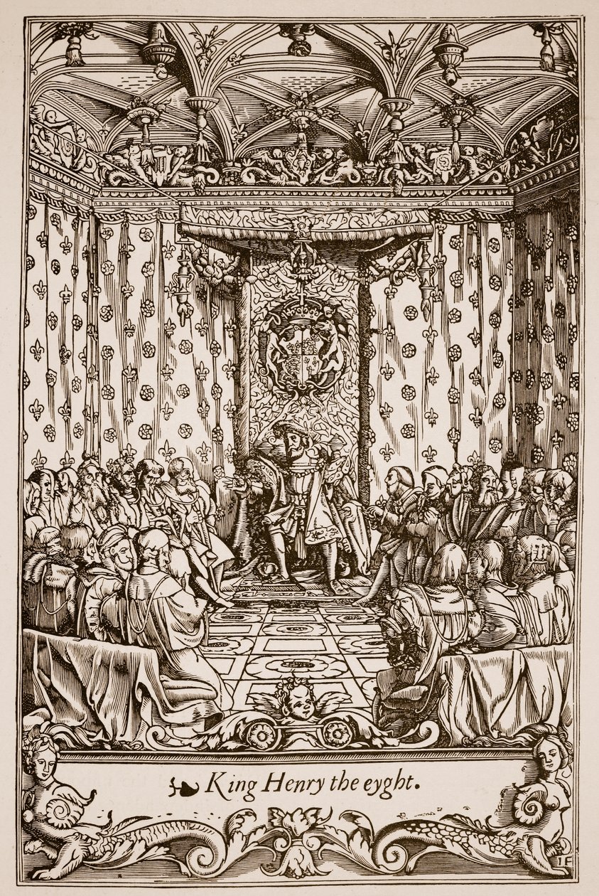 Enrique VIII en el Parlamento de English School