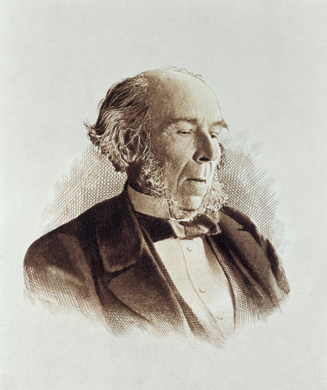 Herbert Spencer (1820-1903) (imprimir) de English School