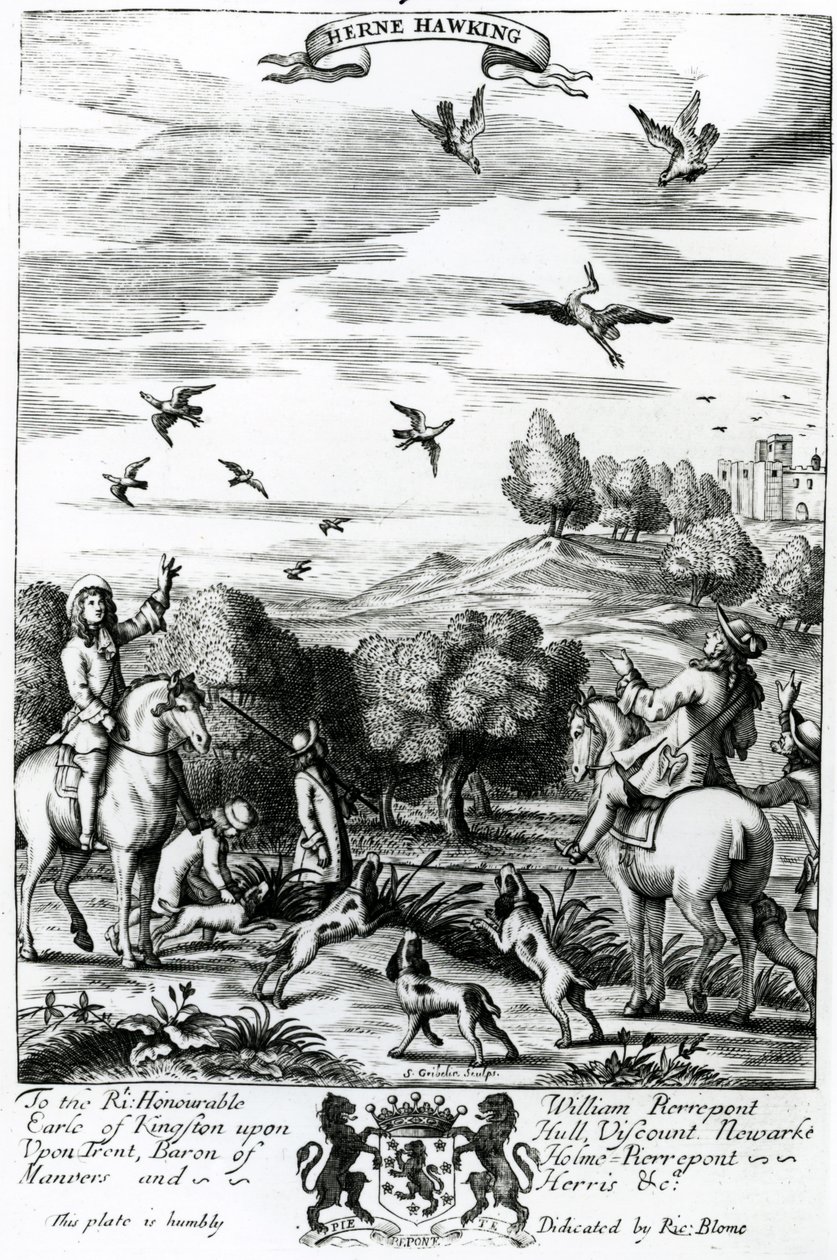 Herne cazando con halcón, de 