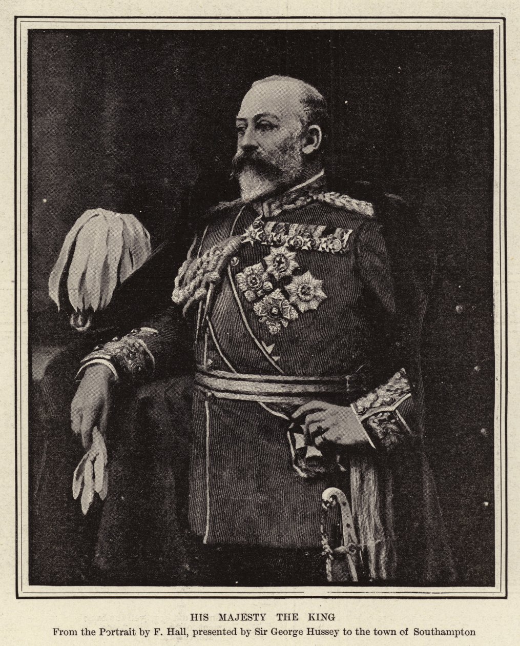 Su Majestad el Rey (grabado) de English School