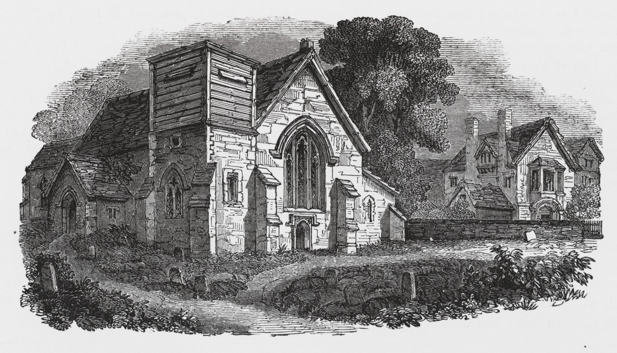 Iglesia de Hogston (grabado) de English School