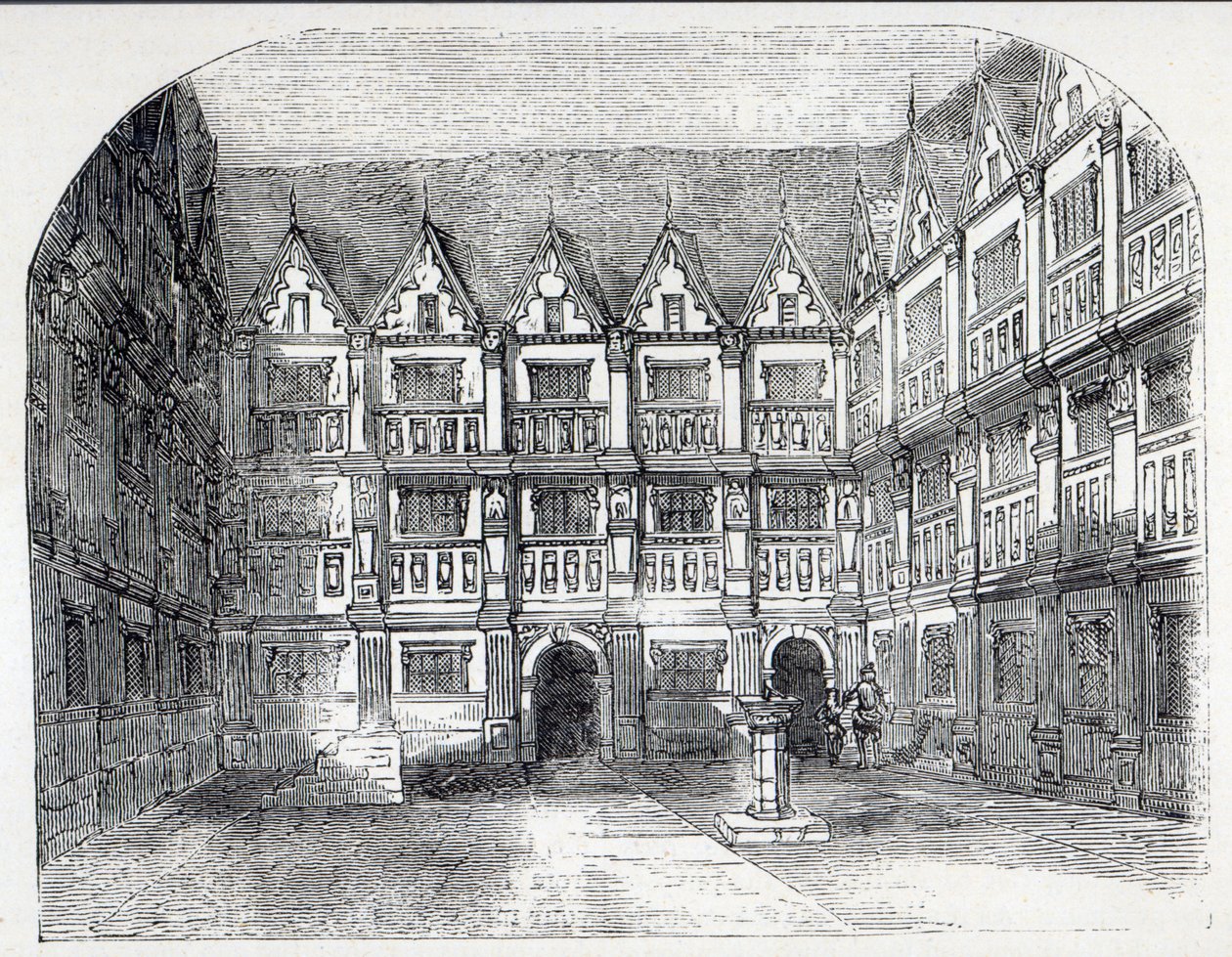 Casa de Sir Thomas Gresham, en Bishopsgate Street, Londres de English School