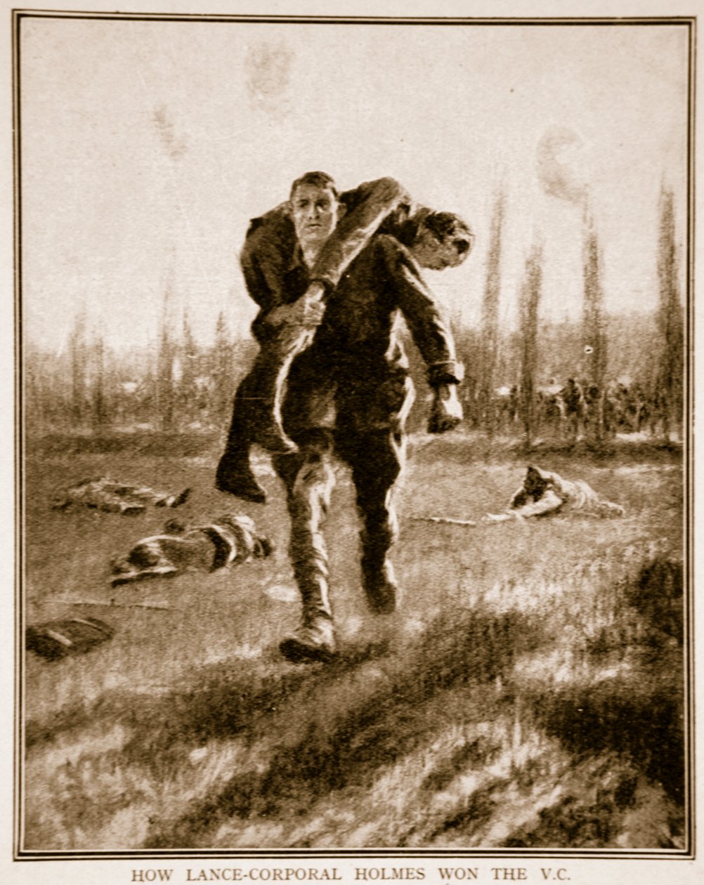 Cómo el cabo Holmes ganó la V.C., 1914-19 de English School