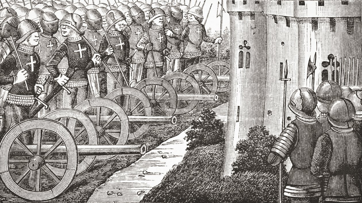 Cómo el Conde de Foix tomó lugares fuertes en Guienne, 1878 de English School