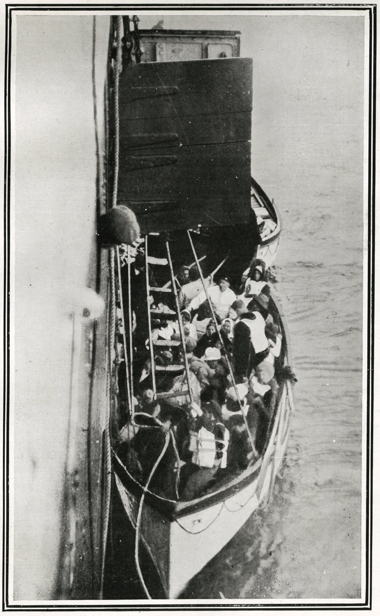 Cómo los sobrevivientes del Titanic fueron recogidos por el Carpathia, de 