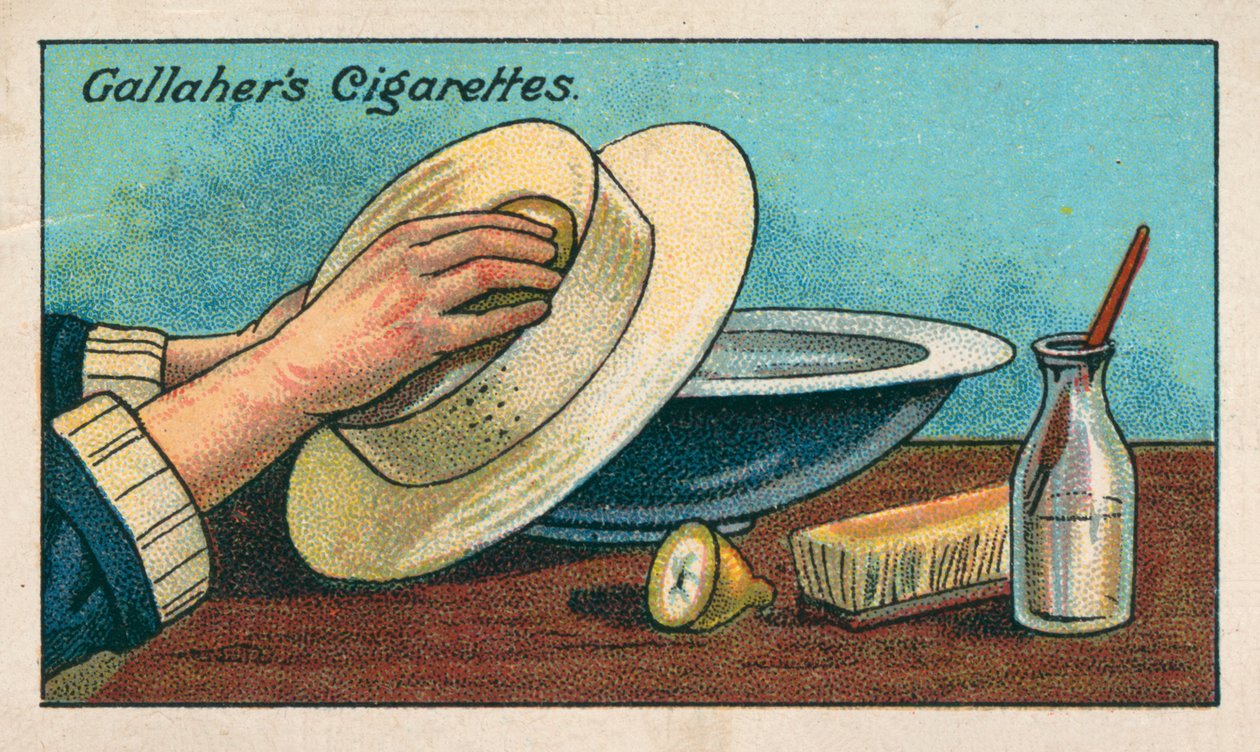 Cómo limpiar un sombrero de paja blanco (cromolito) de English School