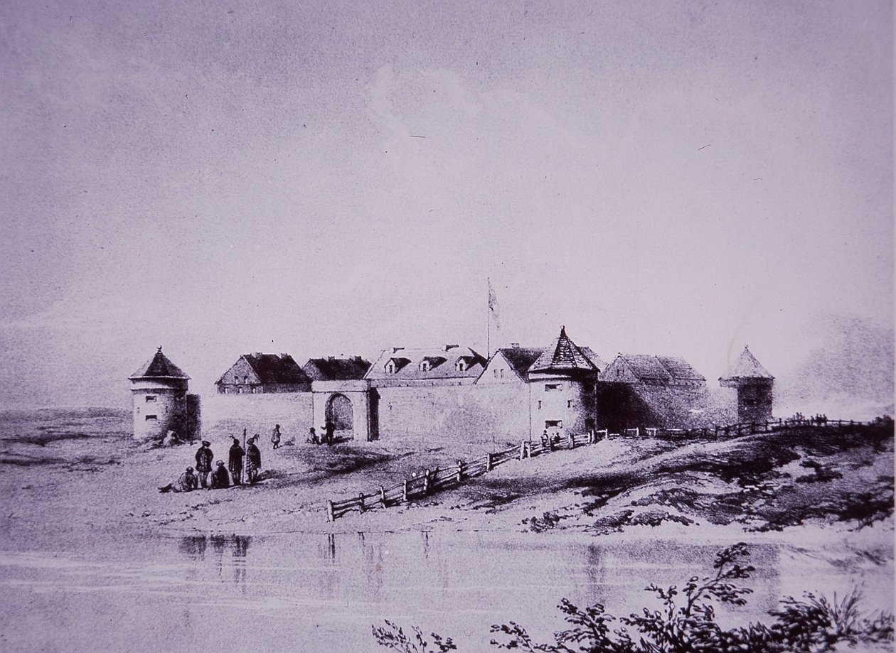 Compañía de la Bahía de Hudson, Upper Fort Garry en 1845 de English School